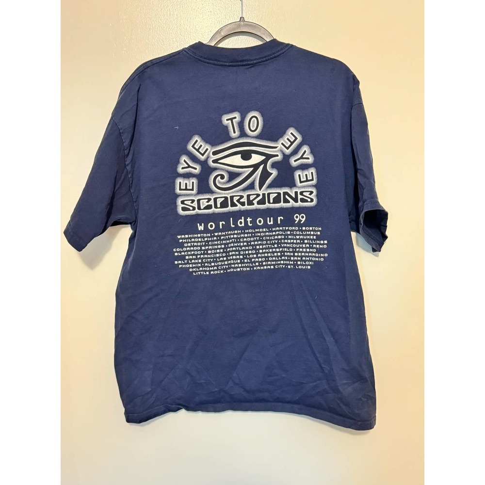 Scorpions World Tour 1999 Vintage T-shirt Size XL - Picture 2 of 5
